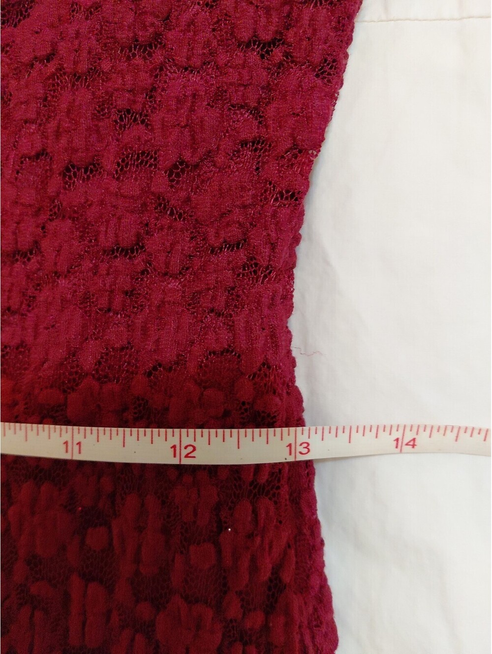 NWT Sexy BARDOT Louisa Mesh Midi Dress in Burgundy Size 10 #187 - Picture 5 of 12